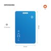 Smart tracker FIXED Tag Card 2,Find My, modrý