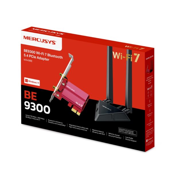Mercusys MA49BE BE9300 Tri-Band WiFi7 PCIe adapter