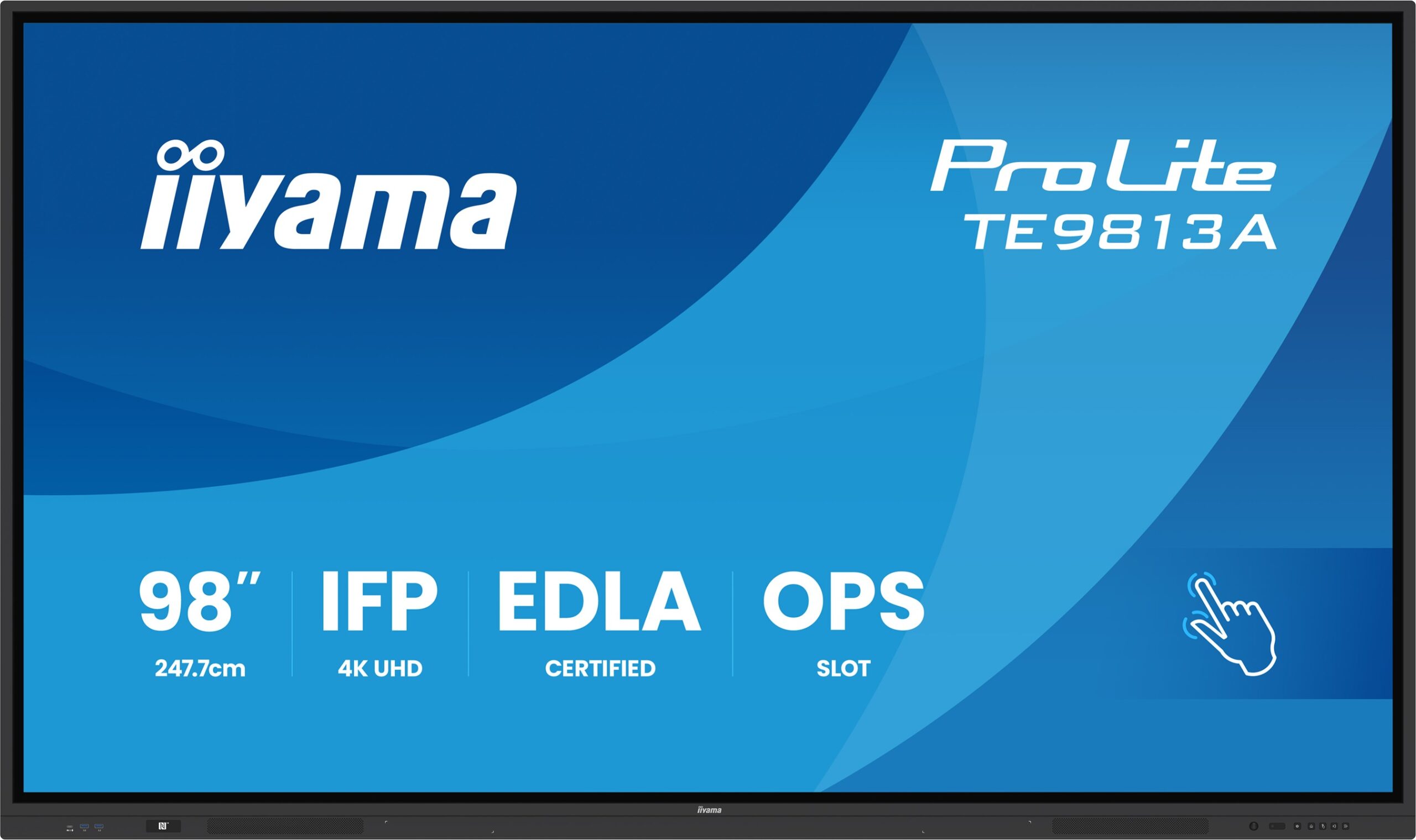 98" iiyama TE9813A-B2AG:IPS,4K,40P,EDLA