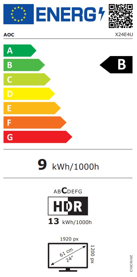 AOC/X24E4U/24"/IPS/FHD/100Hz/4ms/Černá/5R