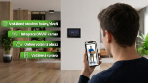 EVOLVEO DoorPhone ID-1, 2drátový videotelefon s RFID, otiskem prstu a podporou ONVIF kamer