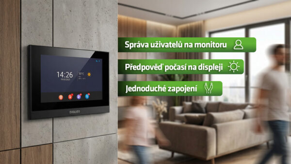 EVOLVEO DoorPhone ID-1, 2drátový videotelefon s RFID, otiskem prstu a podporou ONVIF kamer